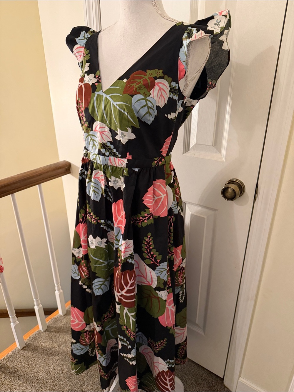 Boden Frill Sleeve Maxi Dress NWT! - Picture 4 of 9